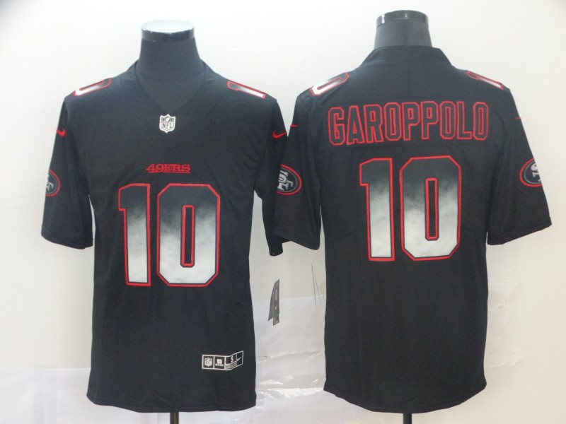 Men's San Francisco 49ers #10 Jimmy Garoppolo Black Jersey